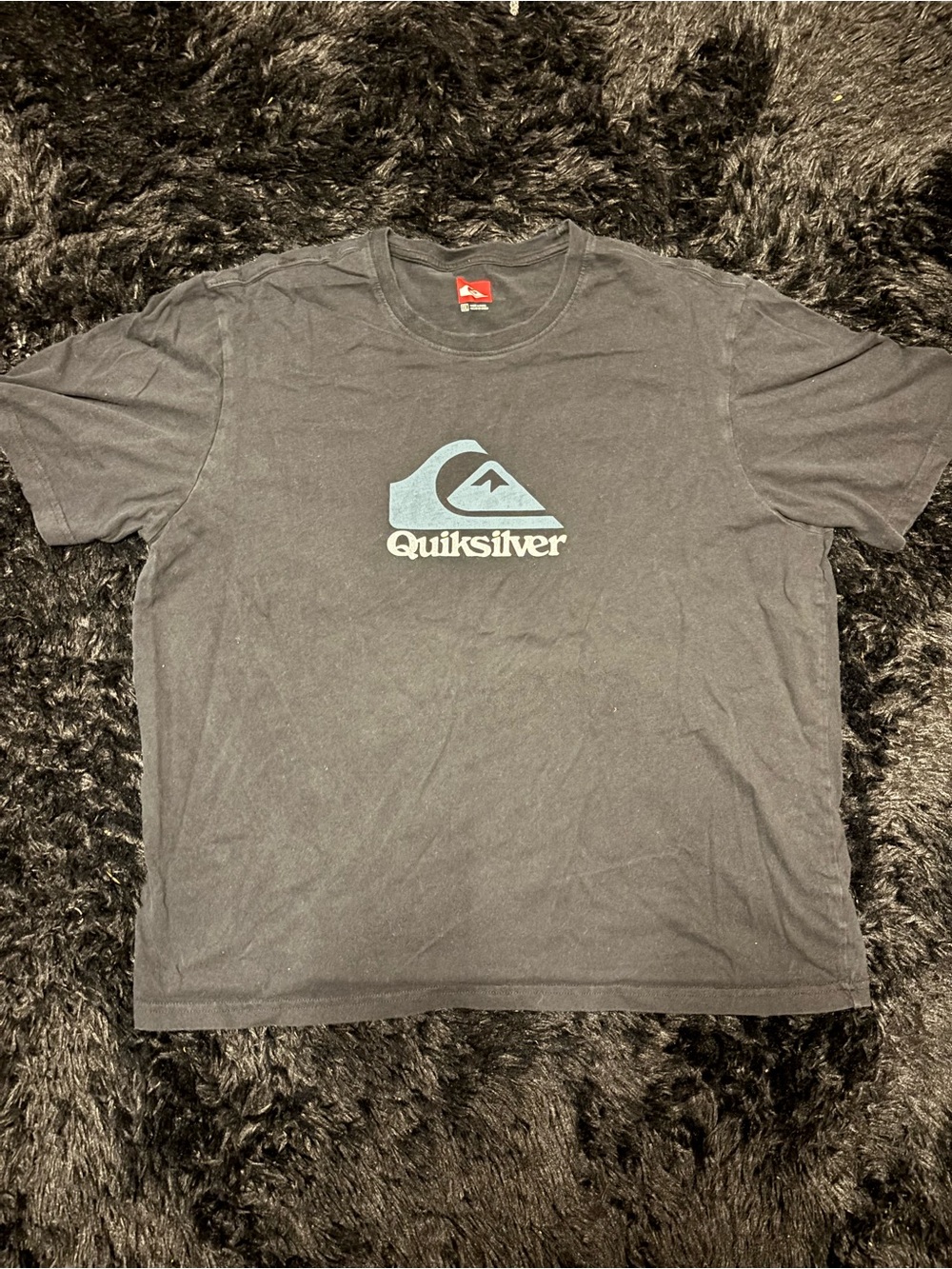 Quiksilver Men's Black Logo Tee